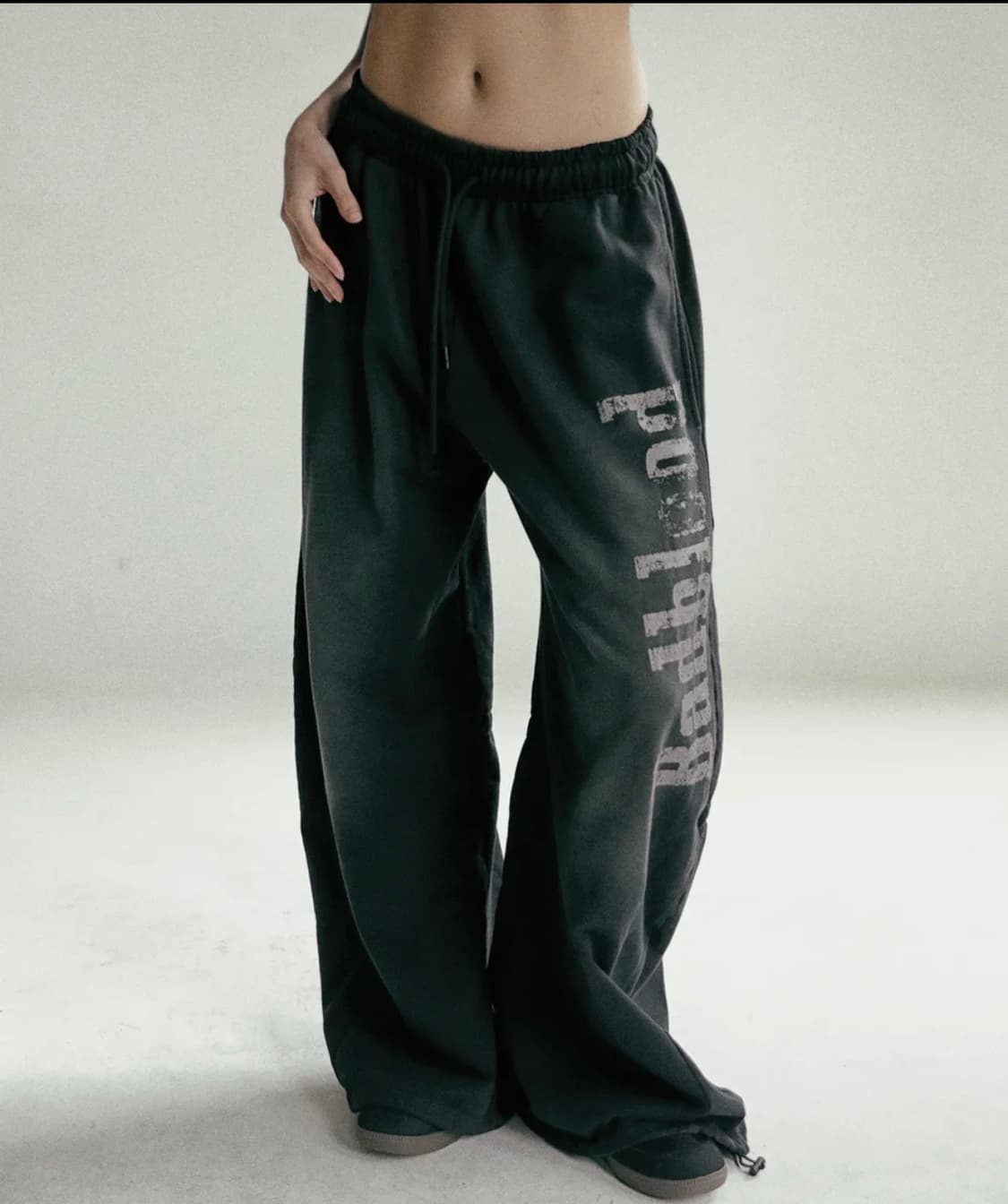 배드블러드 선 페이디드2 조거 블랙 팬츠 츄리닝 상품이미지1