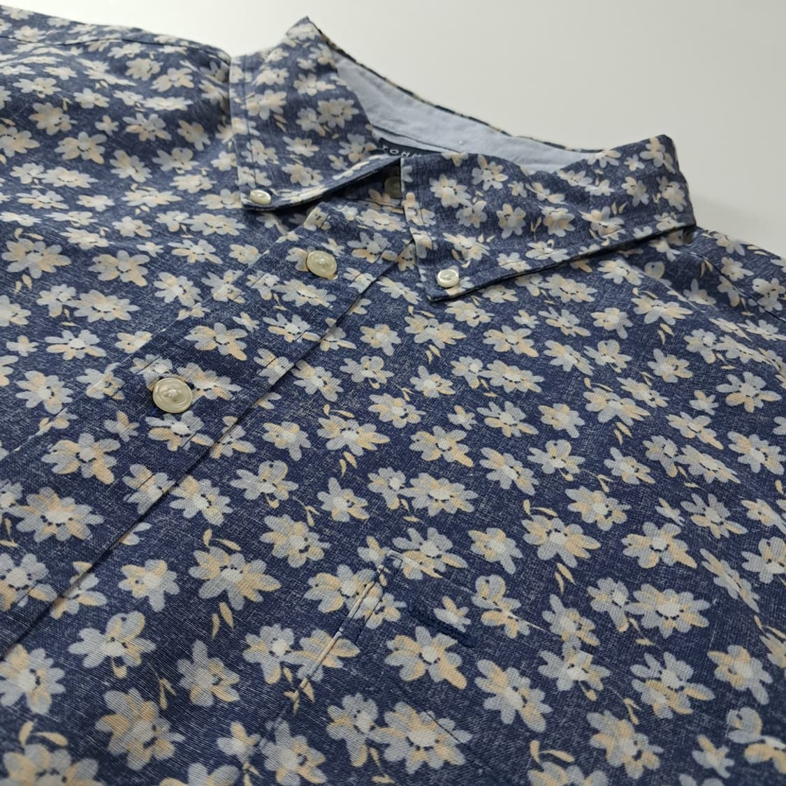 CK418 2XL 타미힐피거 90s 싱가포르판 플로럴 반팔 셔츠 남방 상품이미지4