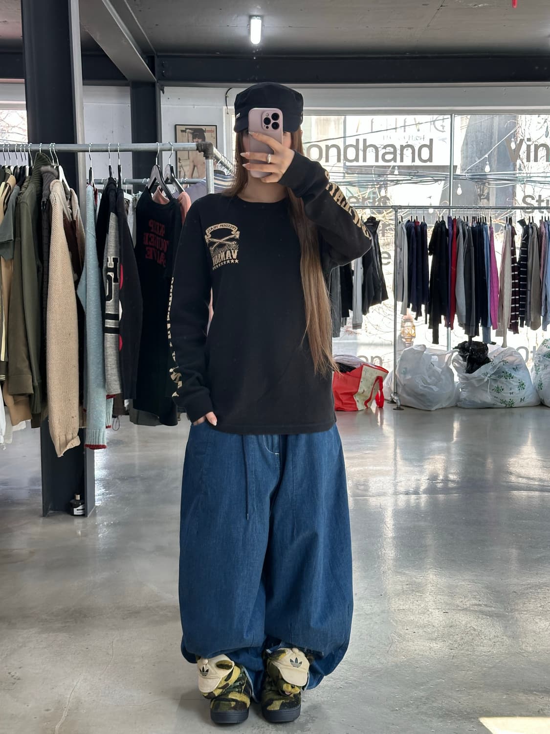 벤슨 Bunker Hill 본 와플 롱슬리브 긴팔티 상품이미지4