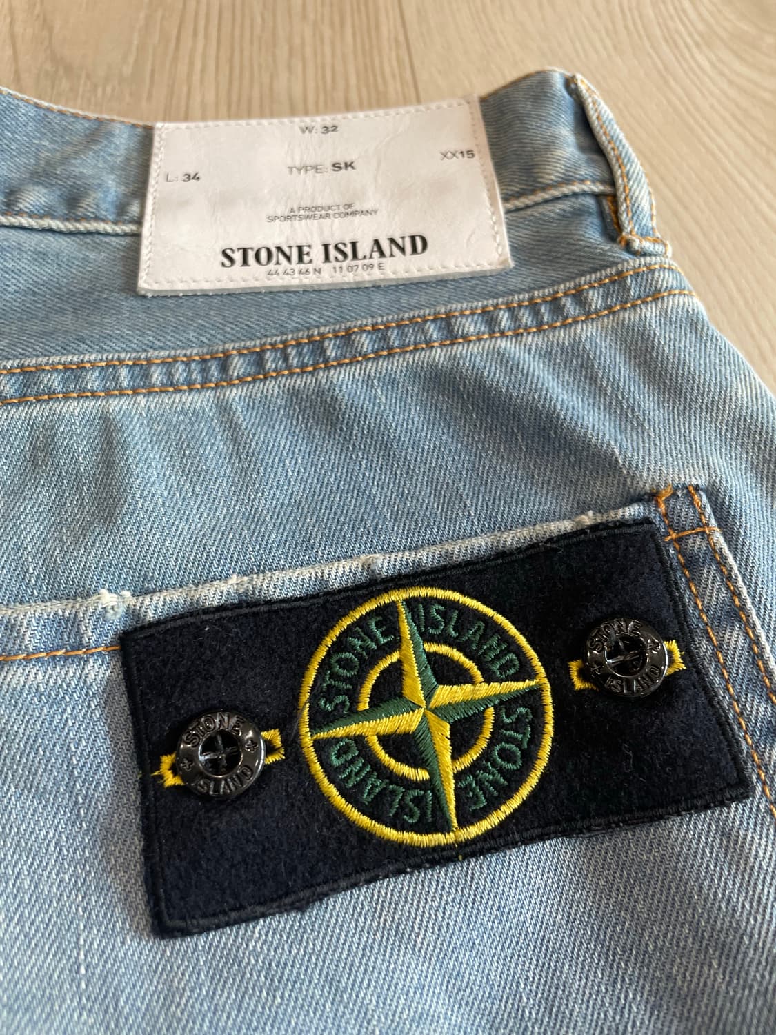 스톤아일랜드 와펜 데님 팬츠 32 (데드스탁) 상품이미지3