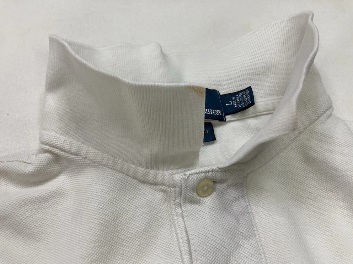 폴로 랄프로렌 빅포니 메시 카라티 화이트 블랙 상품이미지10