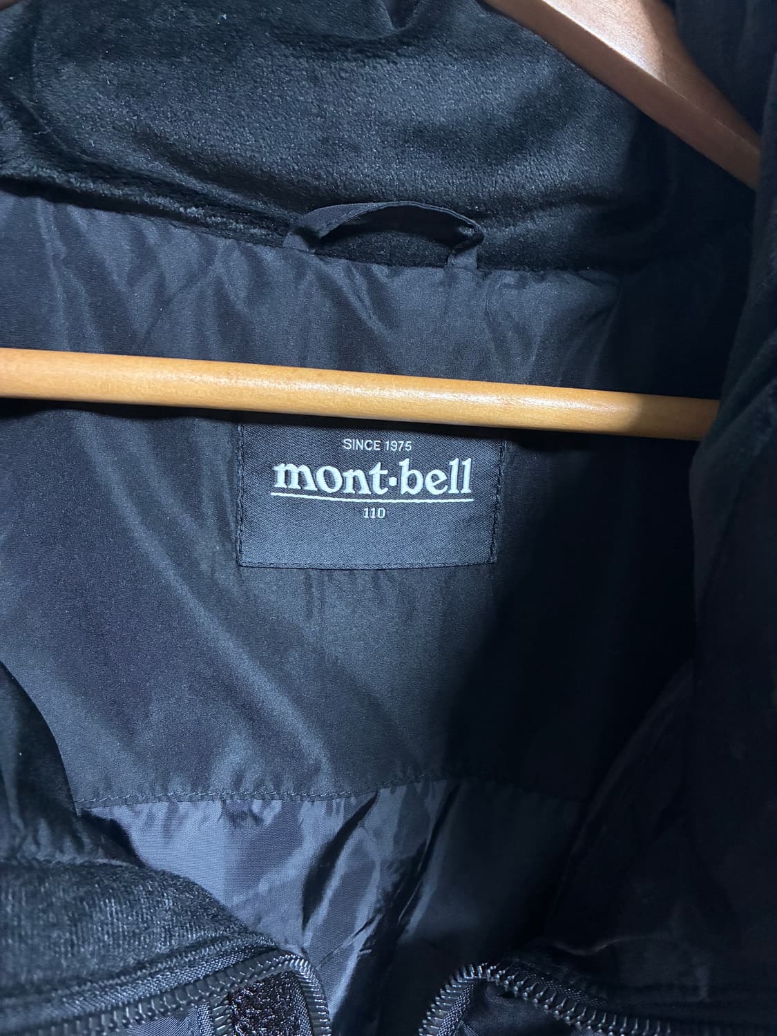 빈티지 몽벨 패딩 블랙 2XL 상품이미지3