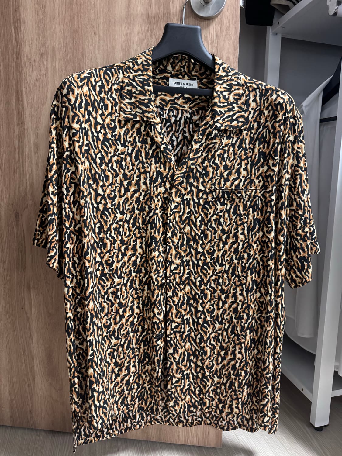 생로랑 레오파드 반팔셔츠 40 상품이미지2