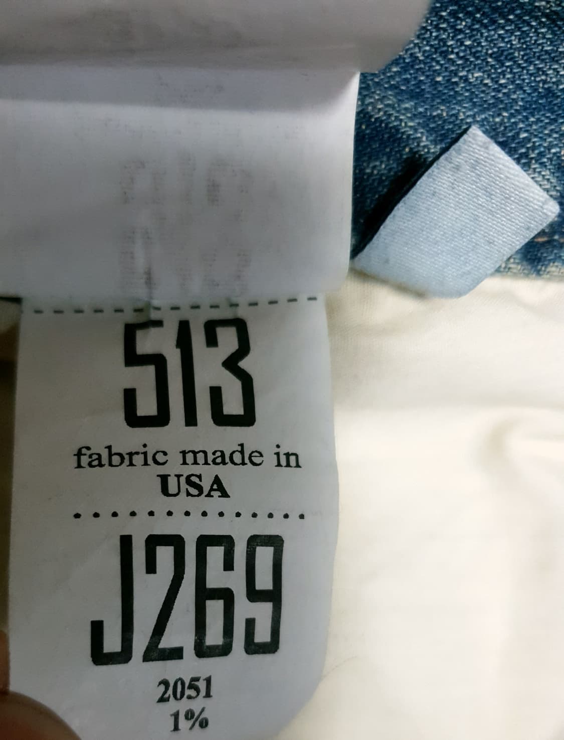 플랙진 롱 슬랜더 빈티지 워싱 513 USA 원사 데님팬츠 (M) 상품이미지9