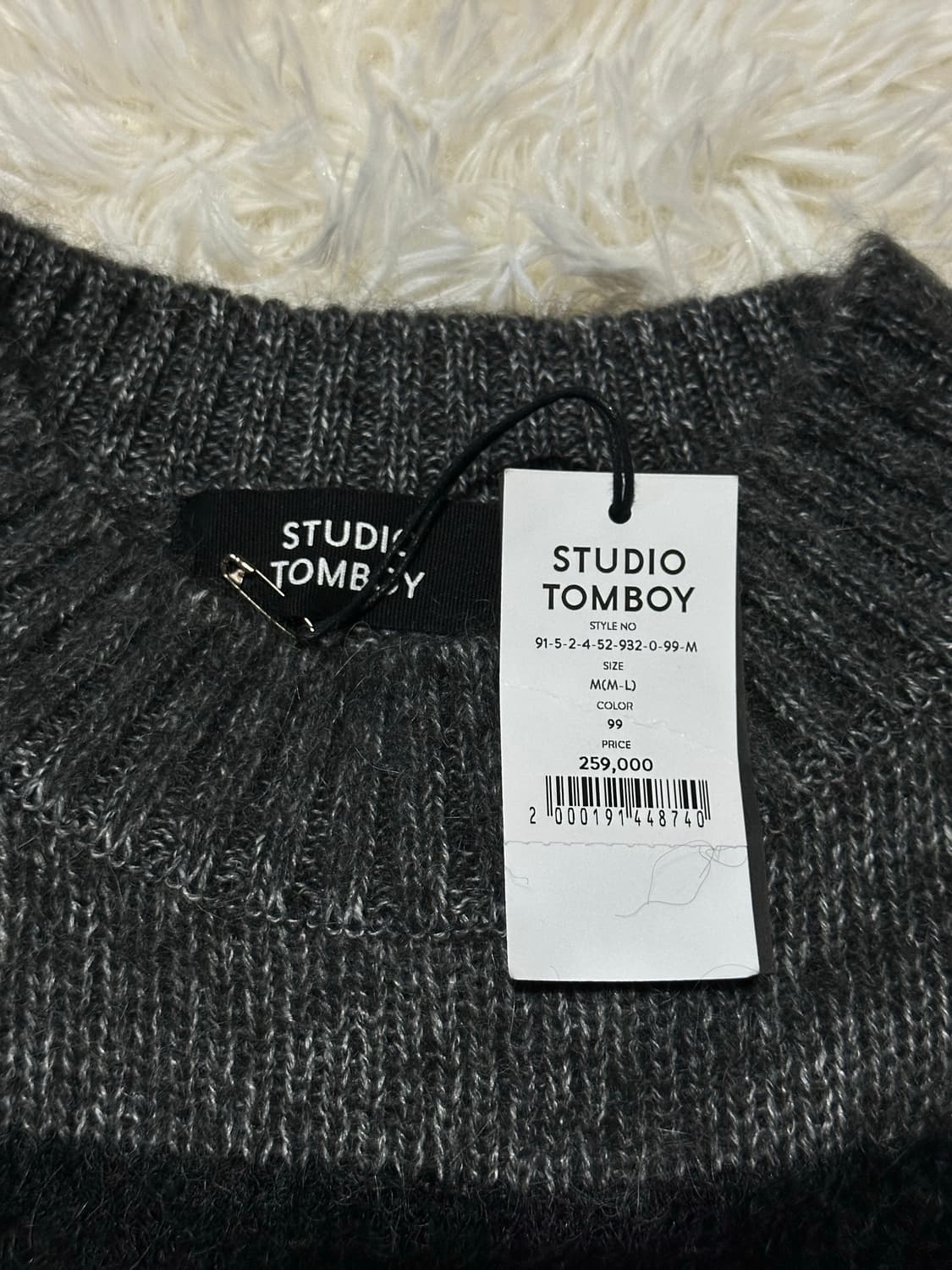 스튜디오 톰보이 단가라 니트 상품이미지2