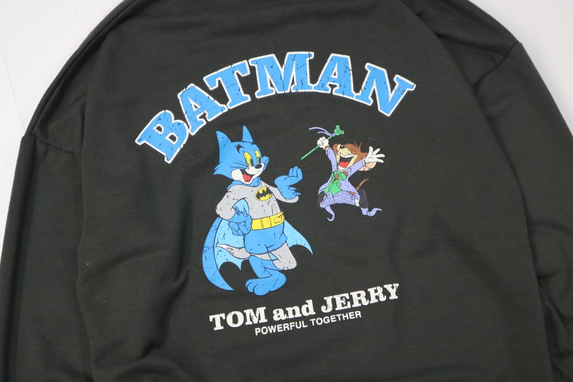 워너 브라더스 배트맨 x 톰과 제리 콜라보 그래픽 맨투맨 (160) 상품이미지3