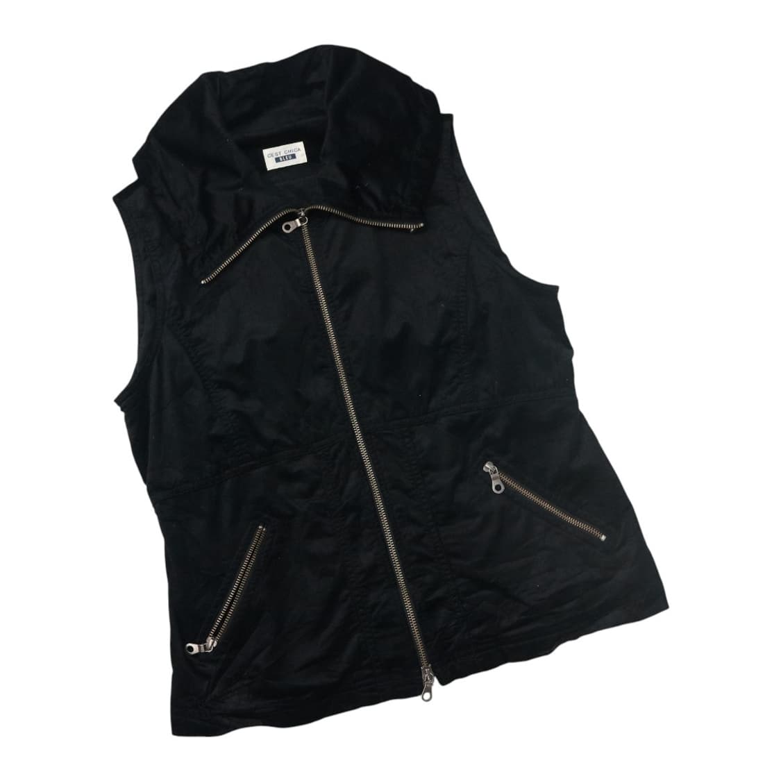 EST CHICA BLEU 쎄 시카 블루 빈티지 코듀로이 집업 베스트 상품이미지1