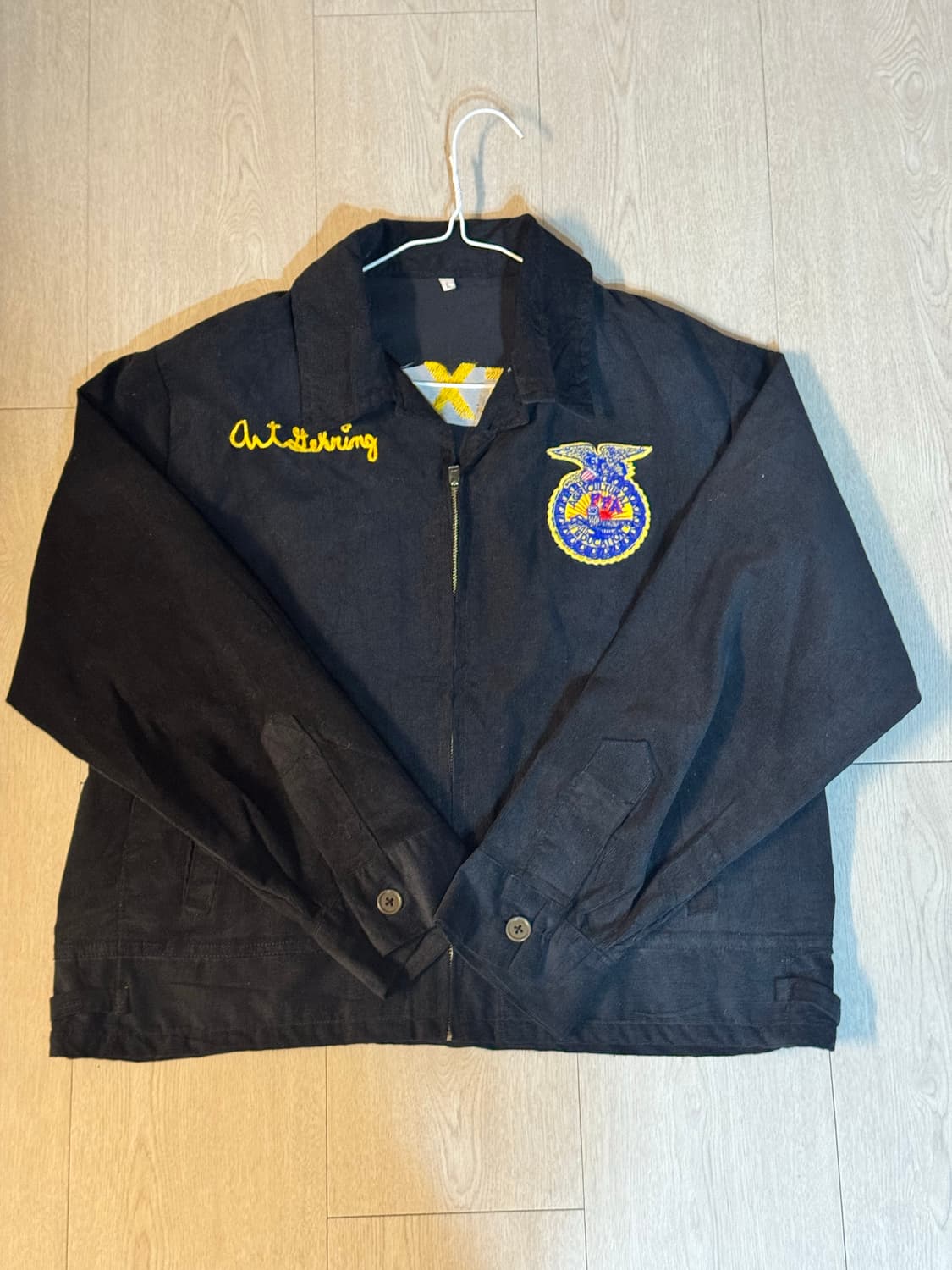 FFA 코듀로이 빈티지 블랙 자켓 L 팝니다! 상품이미지1