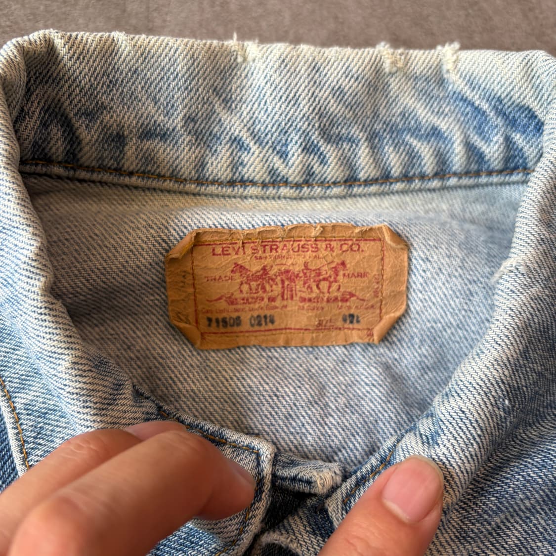 90s 90년대 미국 생산 리바이스 데님 자켓  상품이미지5