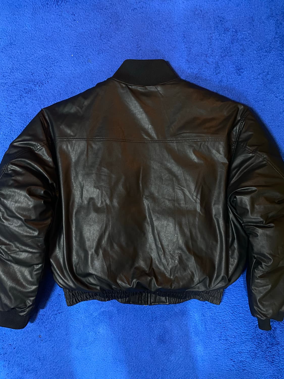 SecondMono 세컨모놀로그 레더 봄버 패딩 자켓 블랙 L 상품이미지2