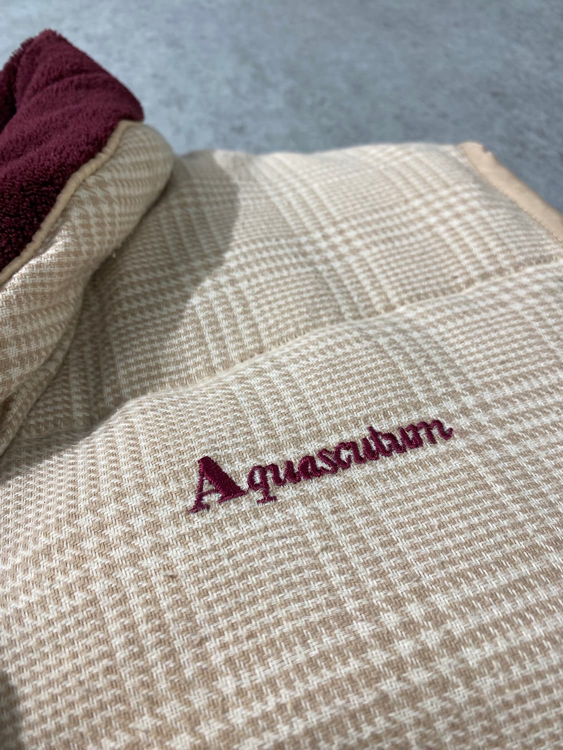 [M-L] Aquascutum 아쿠아스큐텀 덕다운 체크 패딩베스트 상품이미지5