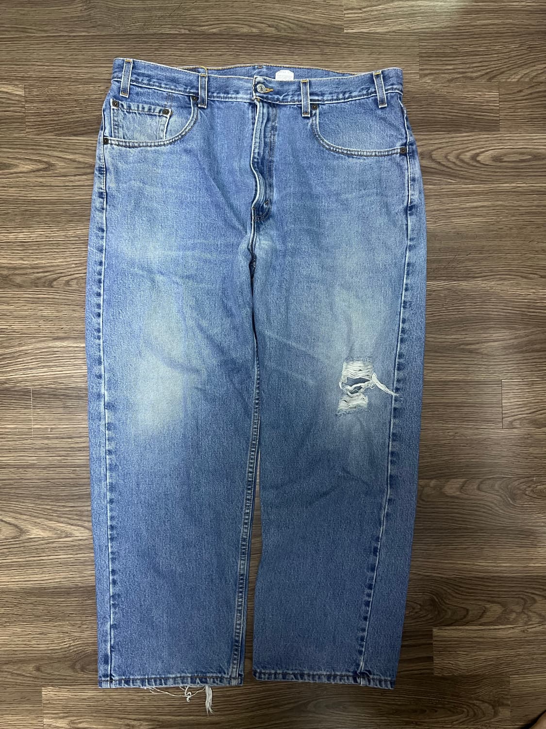 90s USA 리바이스 569 38사이즈 실버탭 567 슈프림 배기 상품이미지1