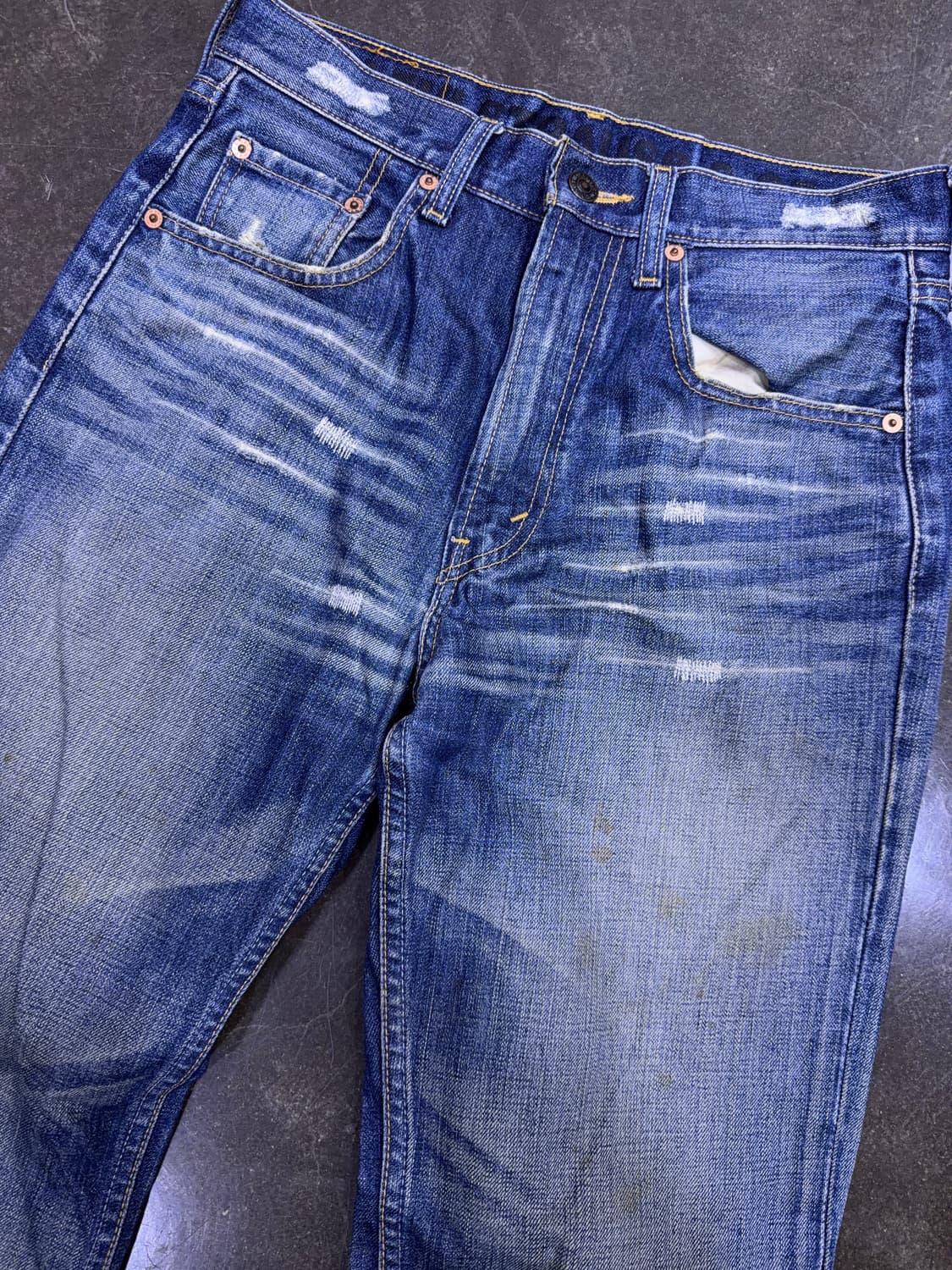 리바이스 524 스트레이트핏 00's 빈티지 워싱 데님팬츠 30 상품이미지3