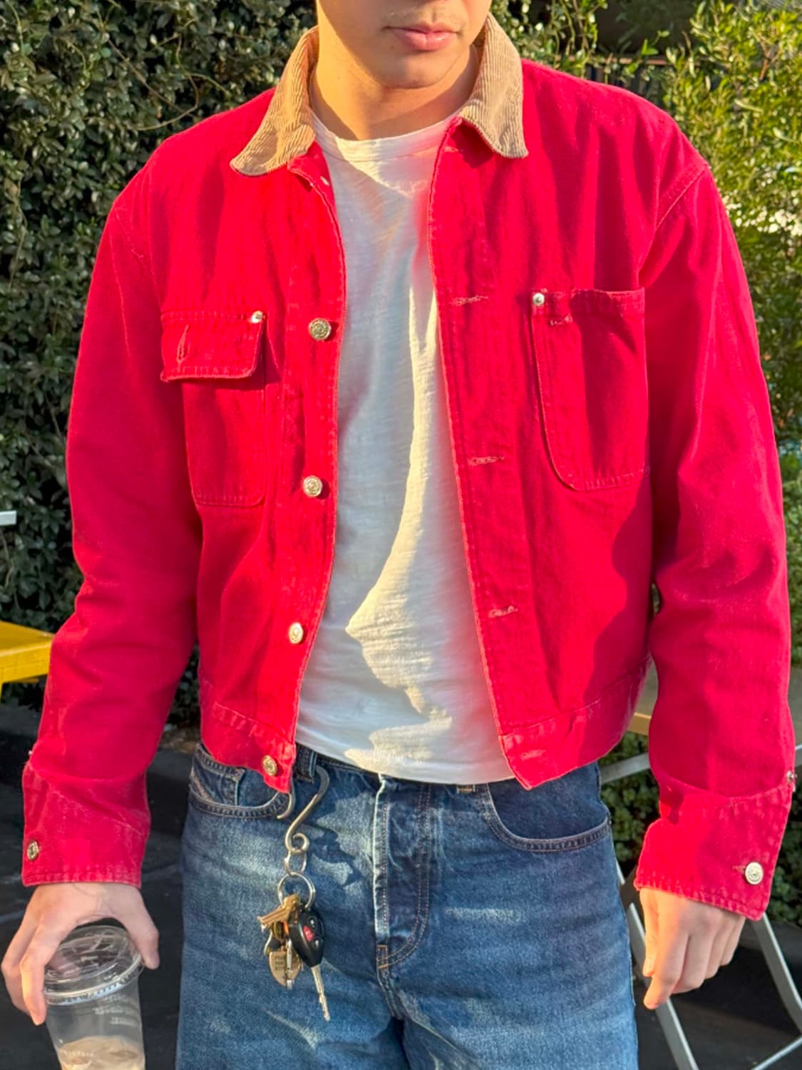 80's usa 폴로 랄프로렌 헤비캔버스 덩가리 데님 트러커 자켓 상품이미지4