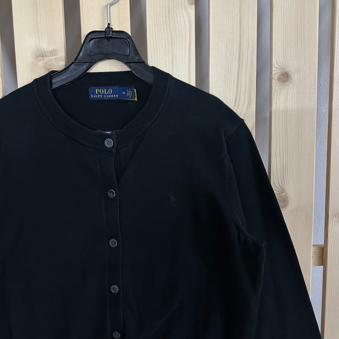 (M) 폴로 랄프로렌 블랙 니트 가디건 상품이미지4