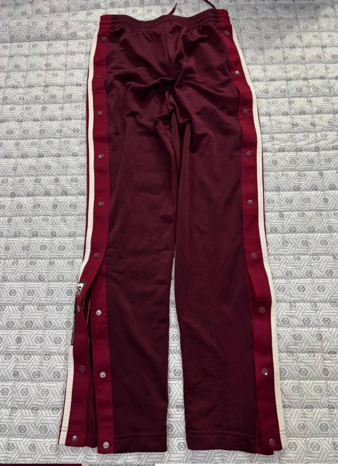 아디다스 버건디 배기 트랙 팬츠 XS 상품이미지6
