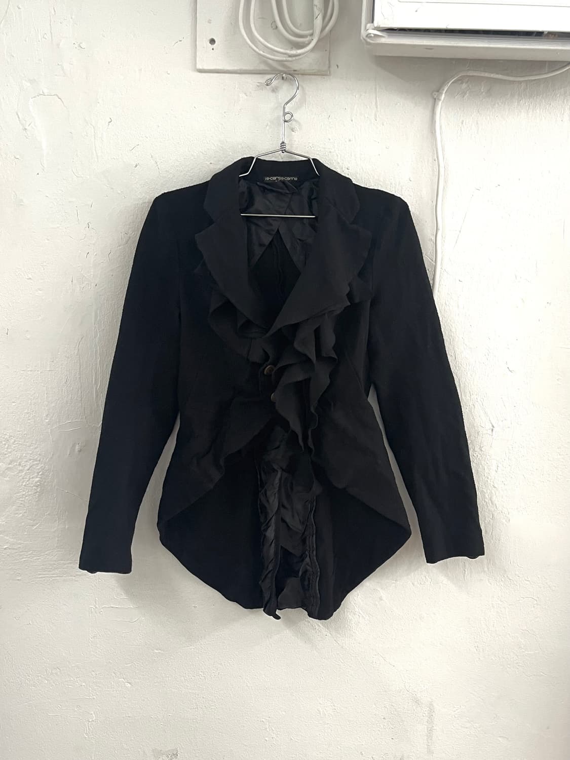 꼼데가르송 2011 아카이브 축융울 러플 자켓 상품이미지1