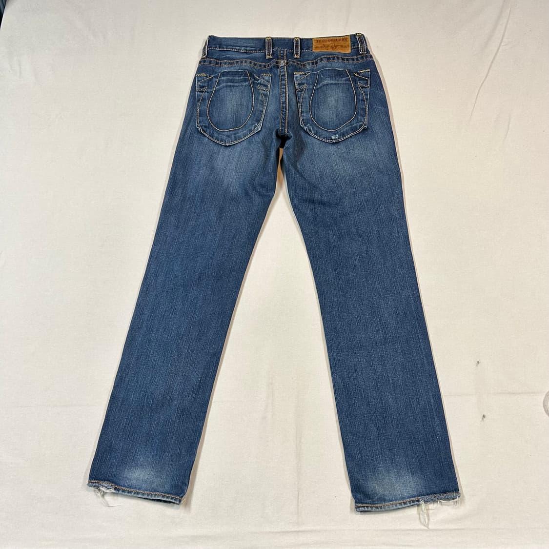 32inch) 트루릴리전 버튼플라이 스트레이트 데님 청바지 상품이미지1