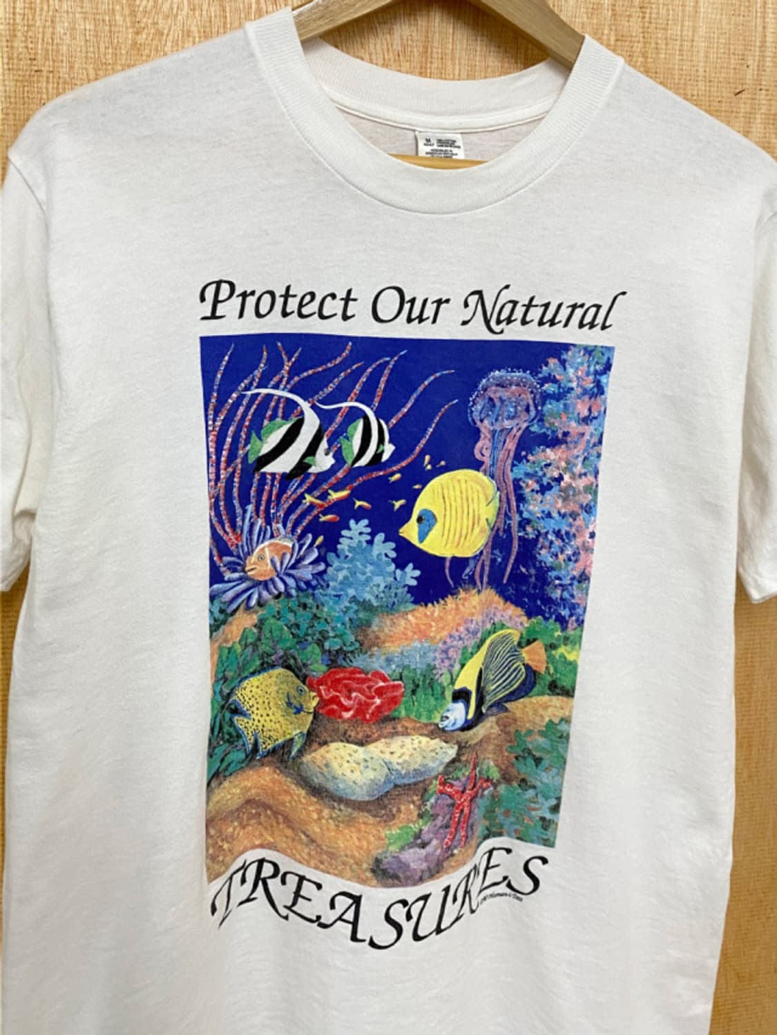 90s fruits of the loom fish t-shirt 오션 상품이미지4