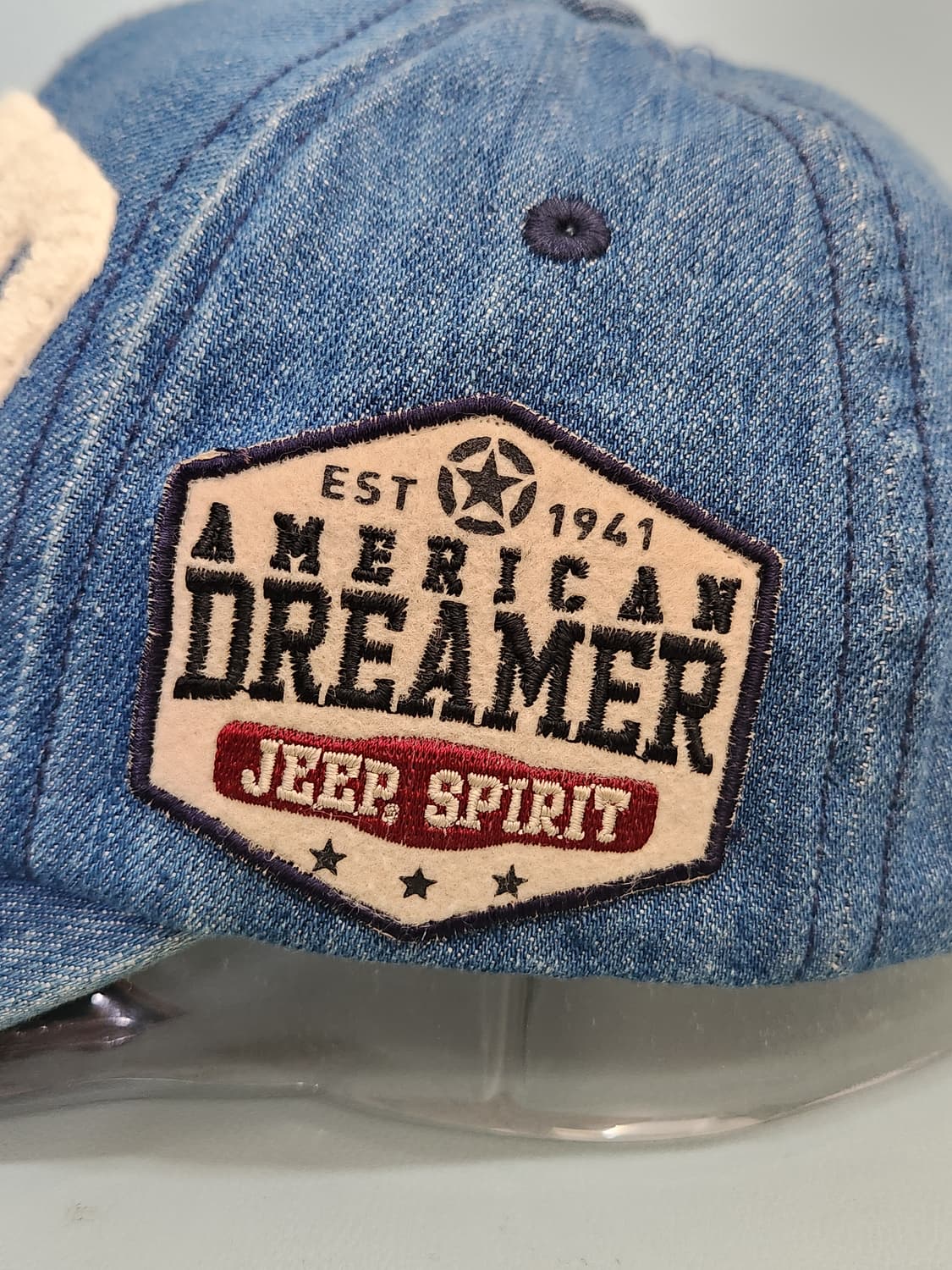 지프 JEEP 성조기 데님 볼캡 야구 모자 상품이미지4