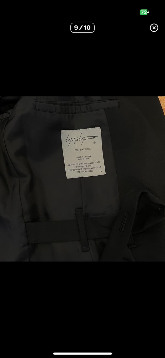 요지야마모토 22fw 웨이스트 자켓 상품이미지9