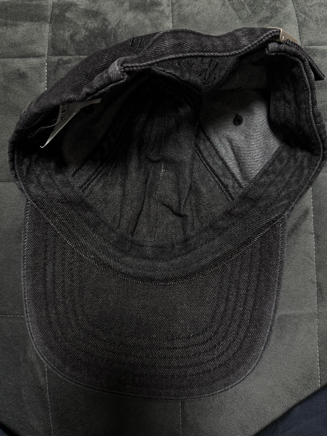 헤리티지플로스 워시드 데님 캡 차콜 상품이미지2