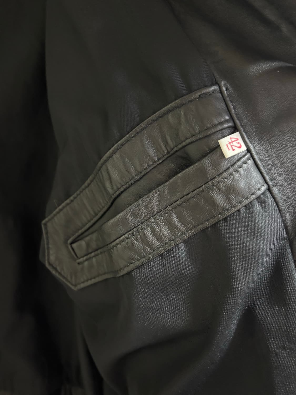 80s EU 리얼 레더 봄버 자켓 상품이미지4