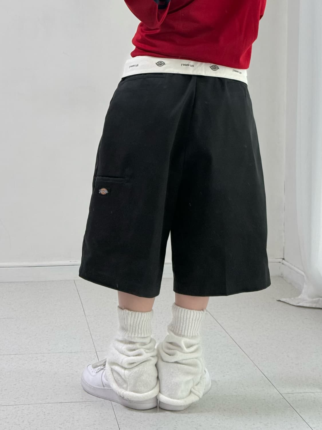 디키즈 루즈핏 블랙 버뮤다 팬츠 상품이미지4