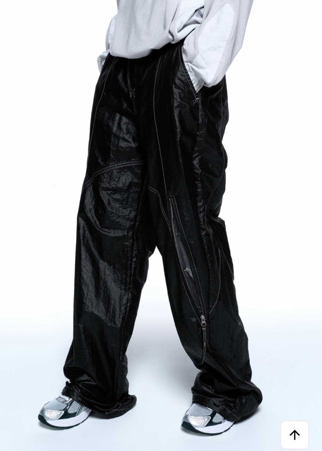 인사일런스 우먼 나일론 유틸리티 팬츠 블랙 상품이미지3