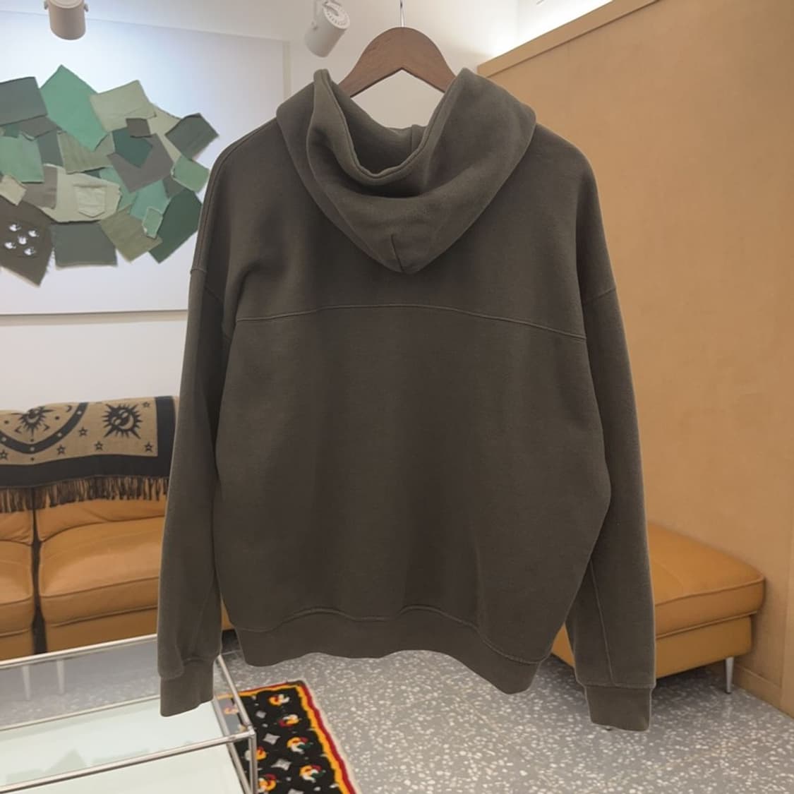 아베크롬비 올드스쿨 로고플레이 오버핏 기모 후드티 S C06806 상품이미지4