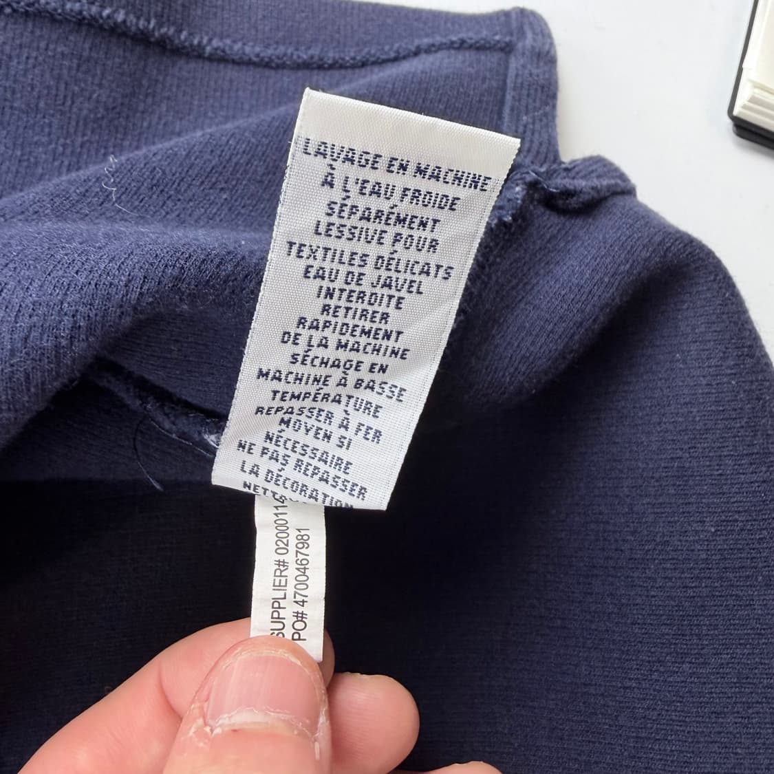 폴로 랄프로렌 하프 반집업 네이비 상품이미지8