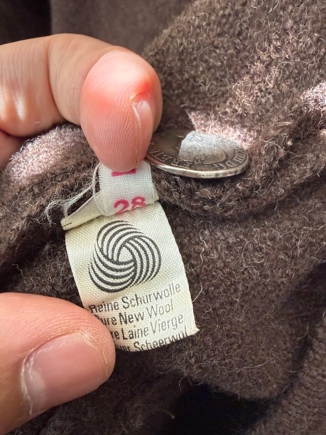 빈티지 울 오스트리아 브라운 트위드 자켓 L 상품이미지6