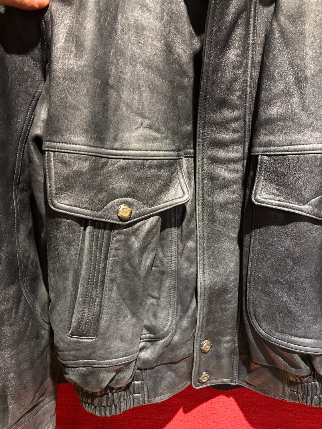 Vintage A2 sheep leather jacket 상품이미지4