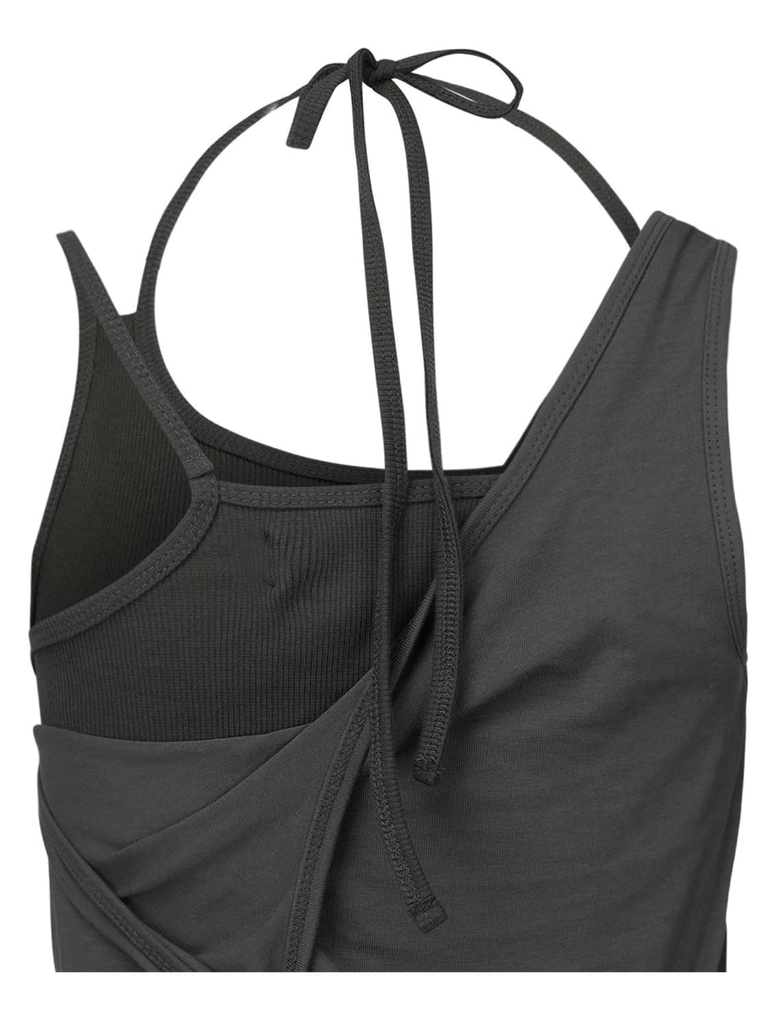 [나체 NACHE] 멀티웨이 레이어드 슬리브리스 (차콜) 상품이미지5