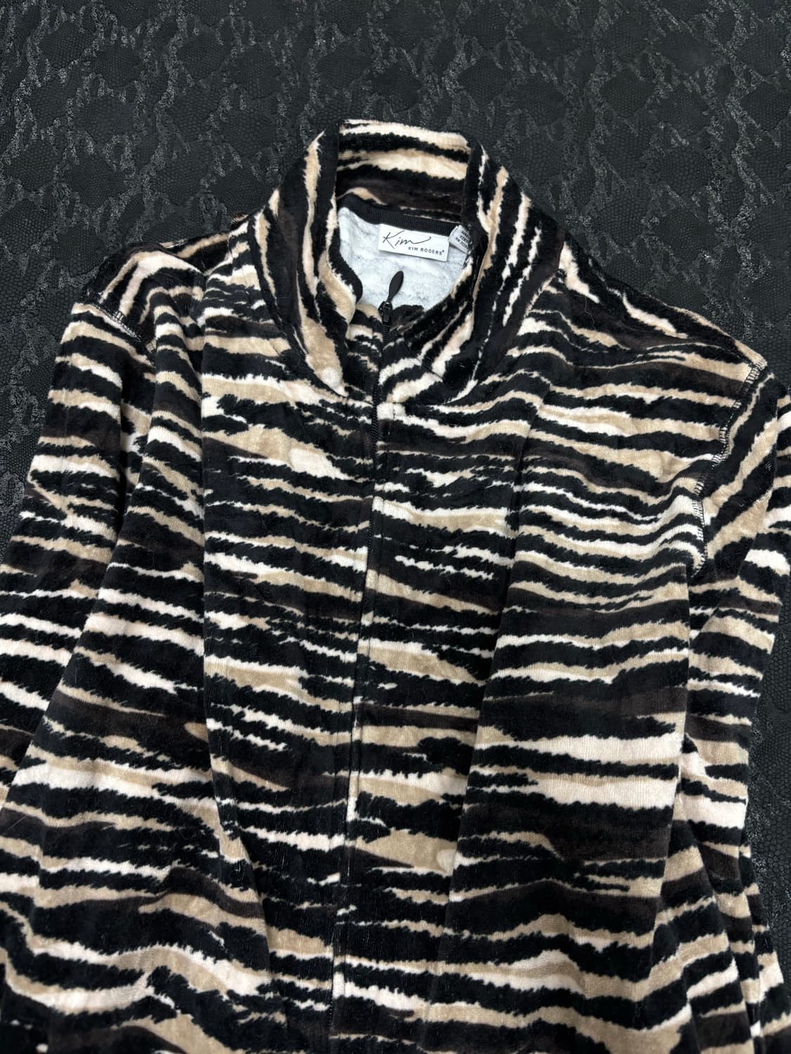“Kim rogers” Zebra Pattern zip Up 상품이미지5