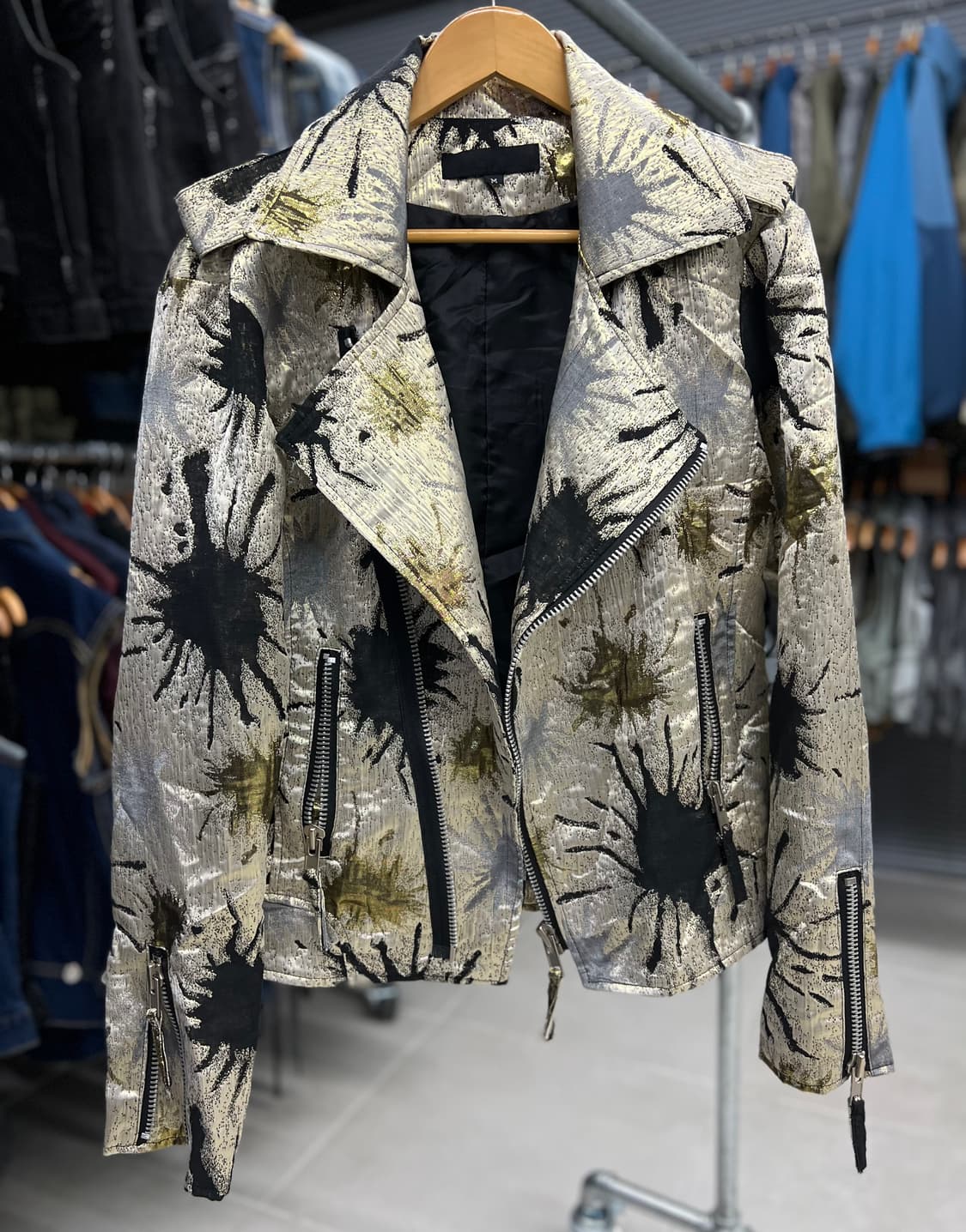 골드블랙 총탄 라이더자켓  상품이미지1