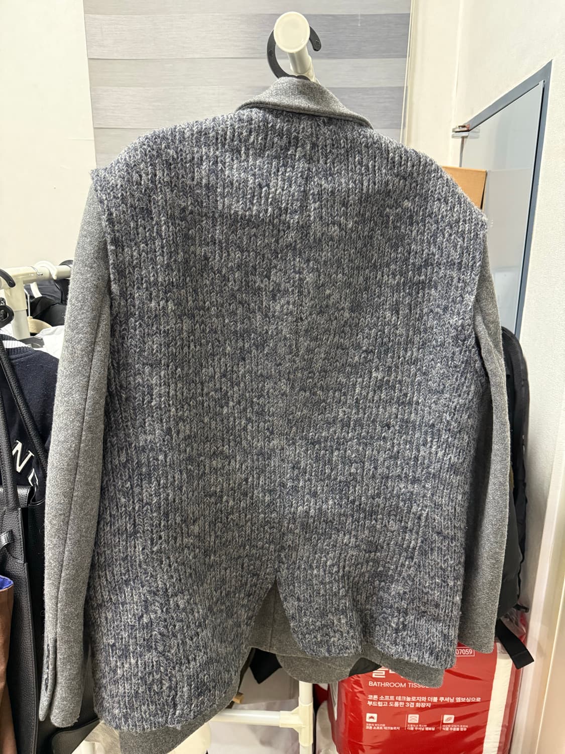 (L) STU 2패널 레이어드 블레이저 그레이 상품이미지2