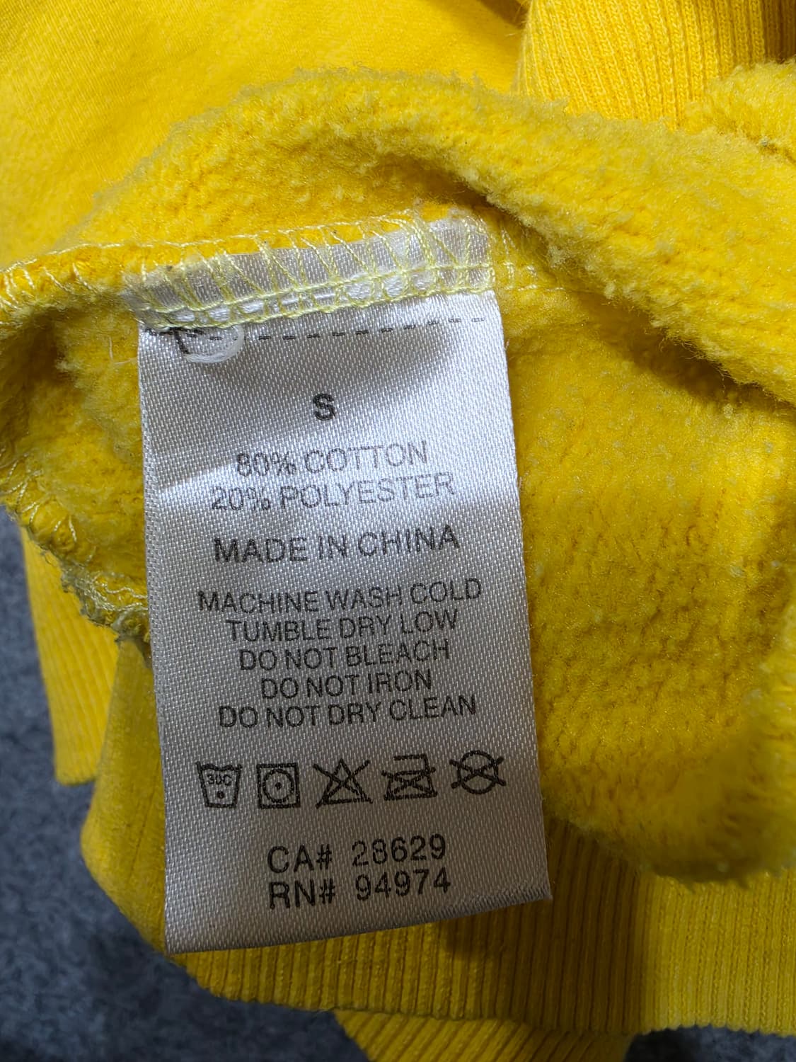 스투시 빈티지 베이직 스탁 백 빅로고 후드티 S 상품이미지9