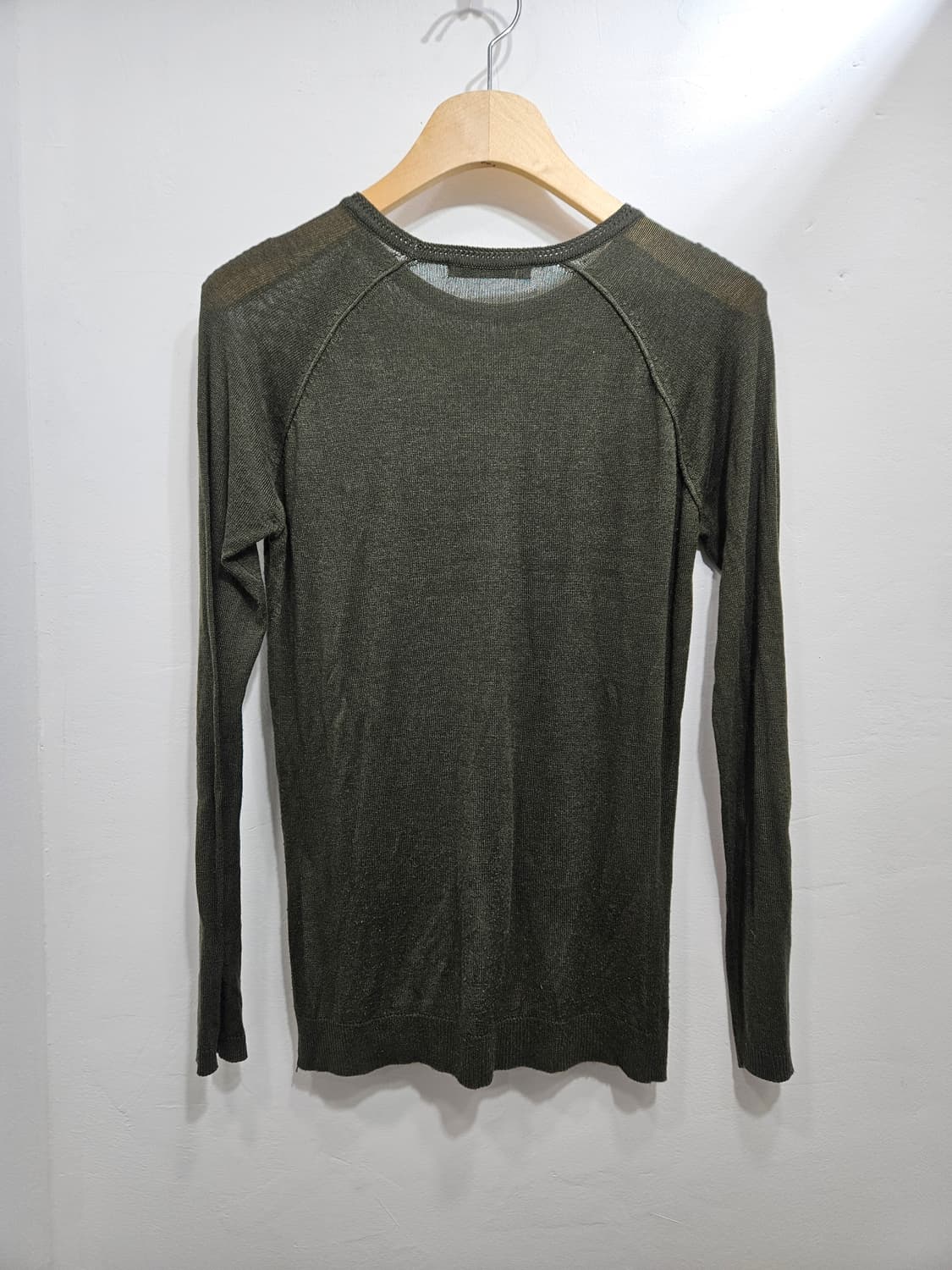 풀앤베어(pull&bear) 롱슬리브 니트 카키 S 상품이미지8