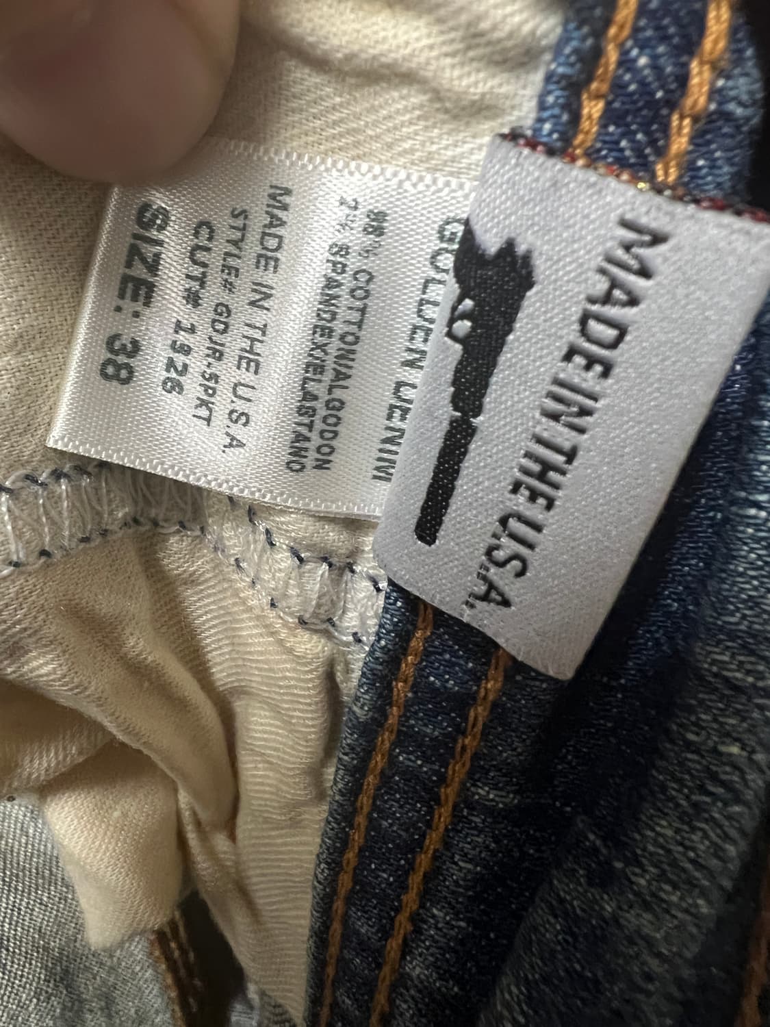 [38] 골든데님 워싱 데미지 조거 팬츠 상품이미지3