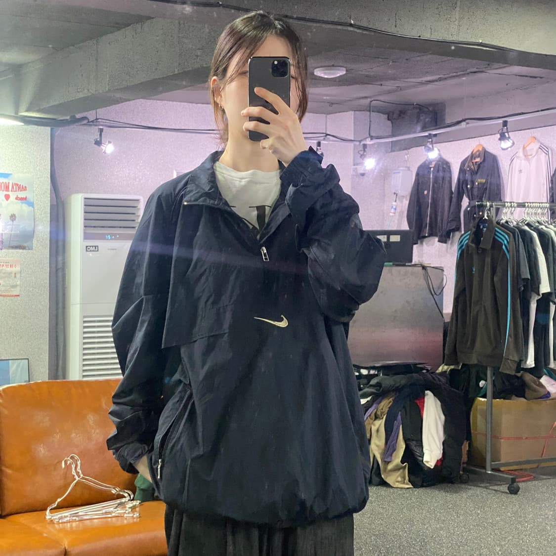 나이키 센터로고 네이비 하프집업 B2070 상품이미지1