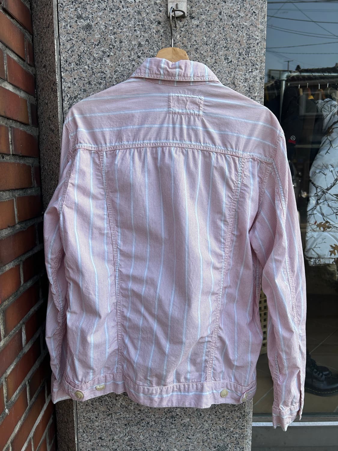 00‘s 리바이스 레드룹 스트라이프 셔츠자켓 상품이미지5