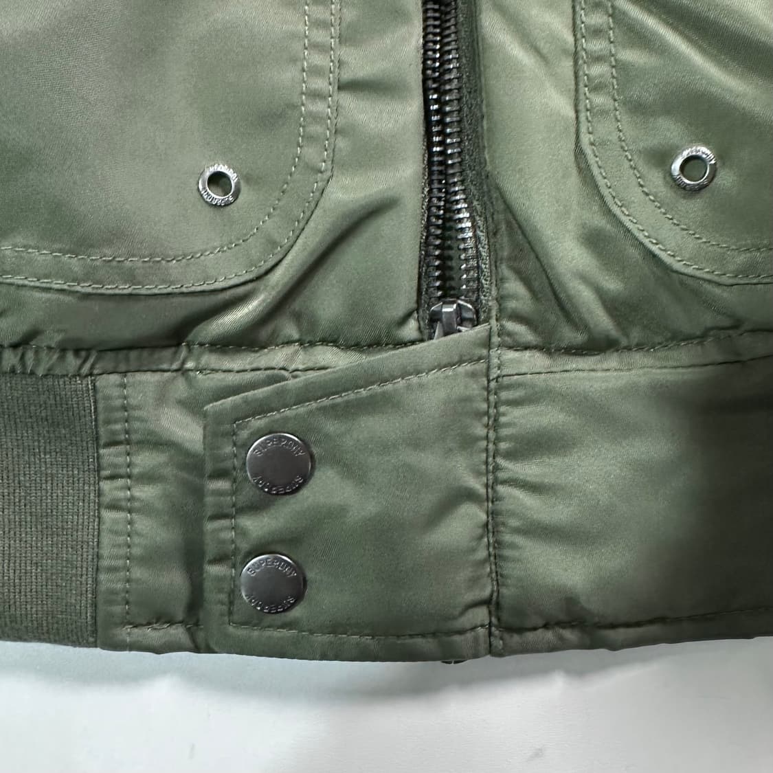 슈퍼드라이 카키 봄버 자켓  상품이미지6