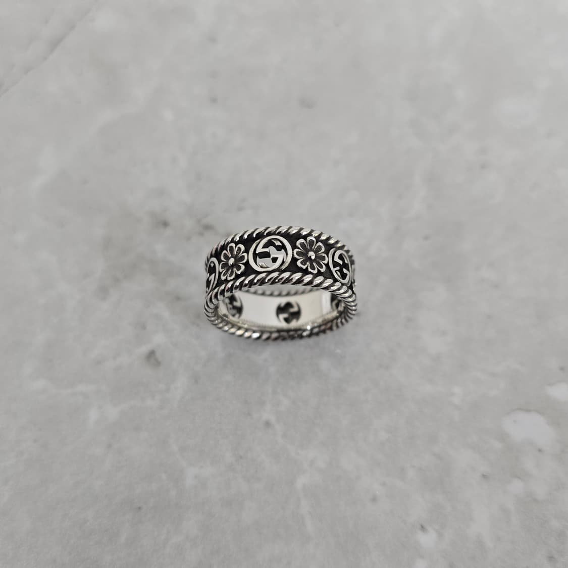구찌 플라워 인터로킹 링 반지 17호 판매 상품이미지2