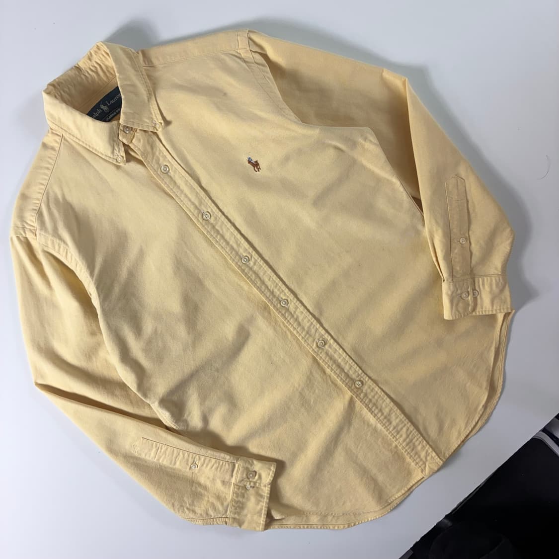 Polo  폴로 랄프로렌 자수 코튼 옐로우 옥스퍼드 셔츠  상품이미지2