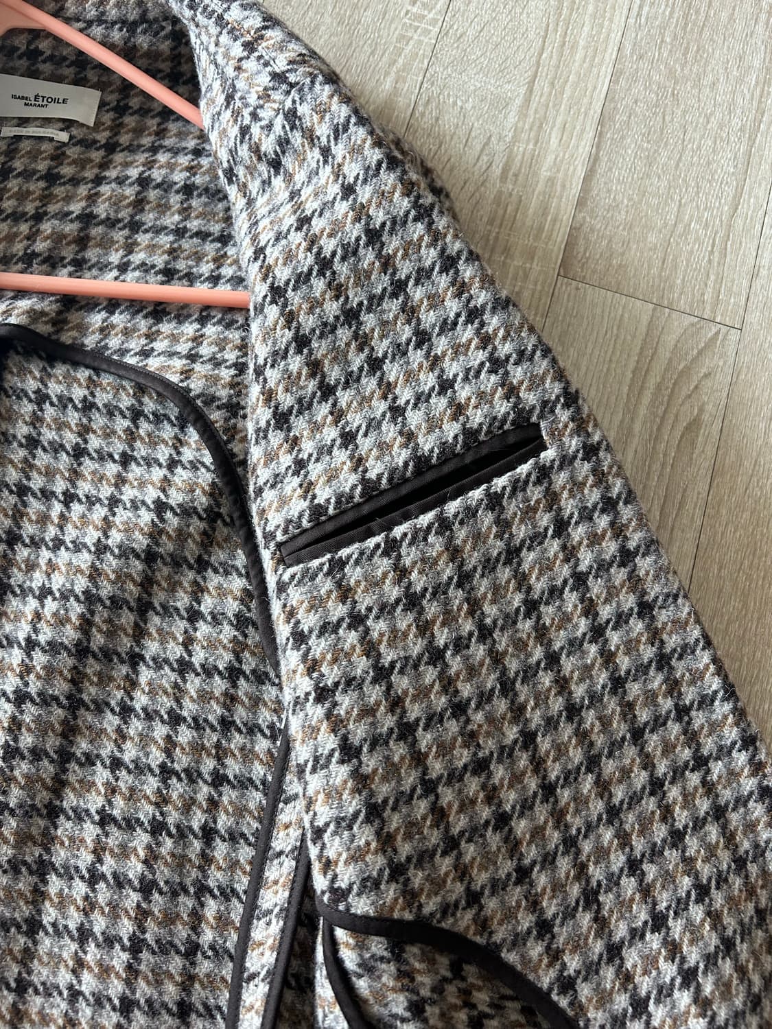 (착샷o)이자벨마랑 샤를리 체크 울 자켓 34 상품이미지2