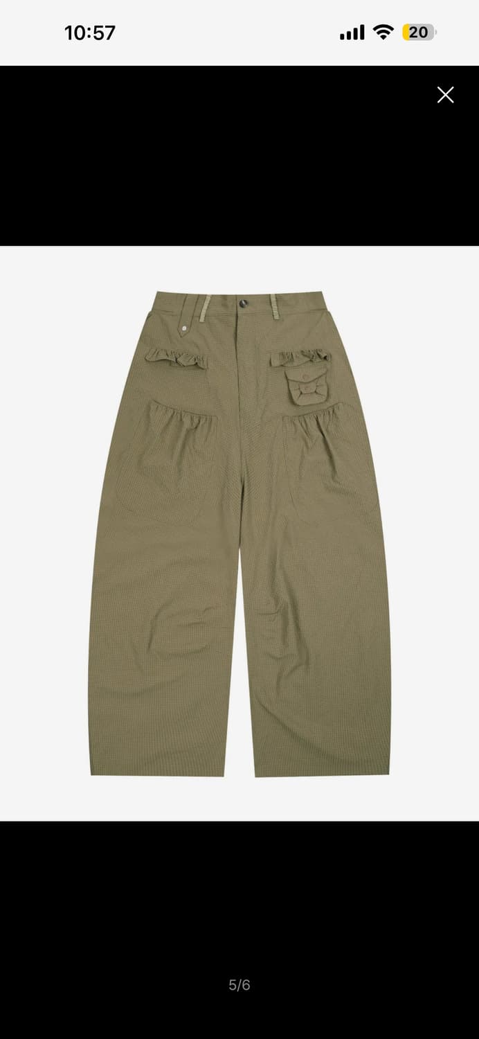 엑스톤즈 우먼 사키 프릴 시어서커 와이드팬츠 1size 상품이미지2