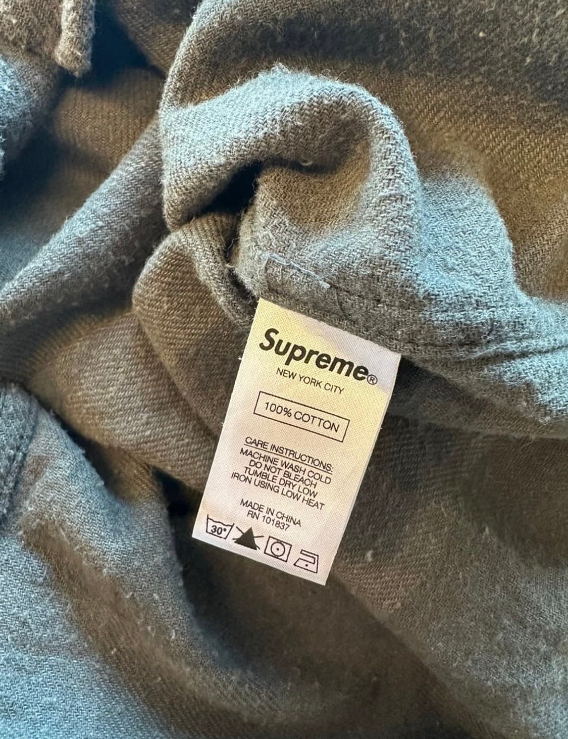 2017FW 슈프림 후드 체크 셔츠 상품이미지4