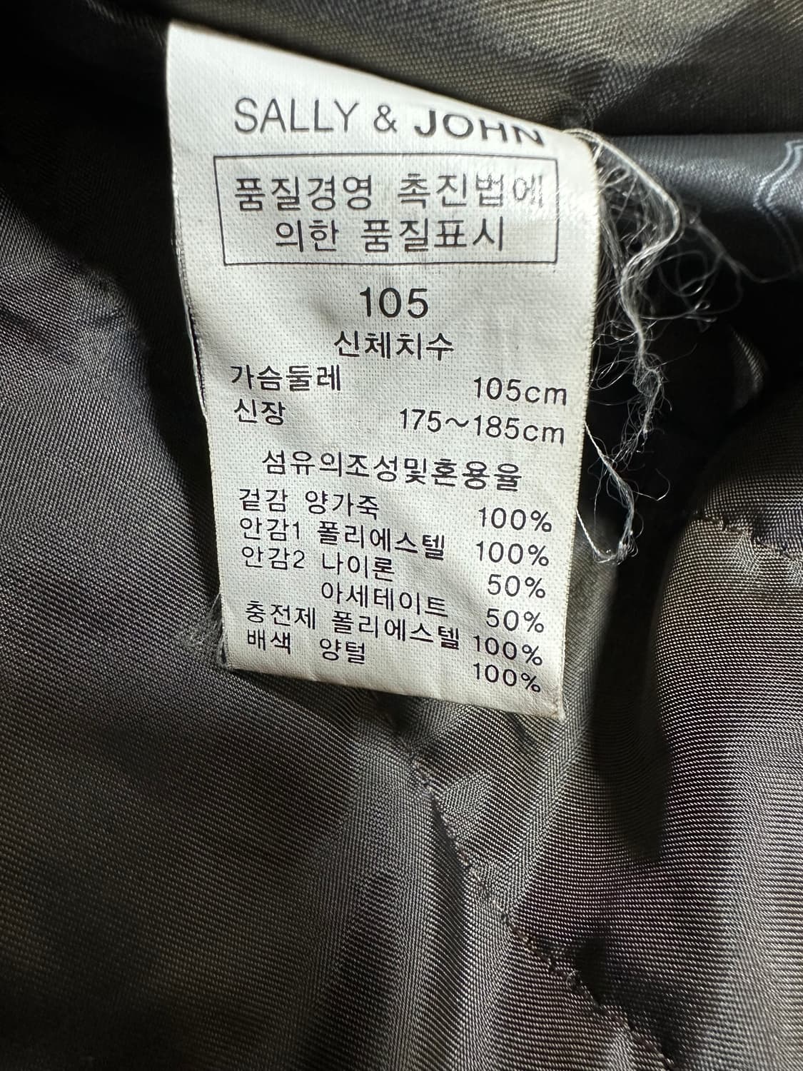 빈티지 블랙 양가죽 자켓 상품이미지5