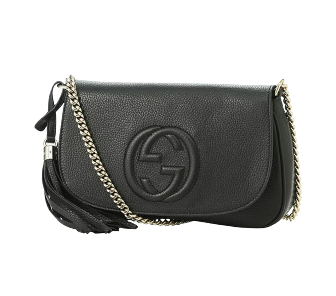 구찌 소호 체인 크로스백 블랙 상품이미지1